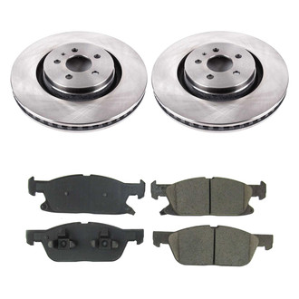 Callahan Brake Parts® - Plain Front Brake Kit
