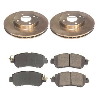 Callahan Brake Parts® - Plain Front Brake Kit