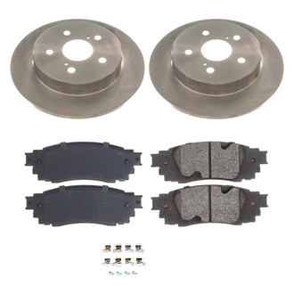 Callahan Brake Parts® - Plain Rear Brake Kit