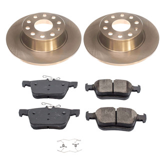 Callahan Brake Parts® - Plain Rear Brake Kit