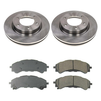 Callahan Brake Parts® - Plain Front Brake Kit