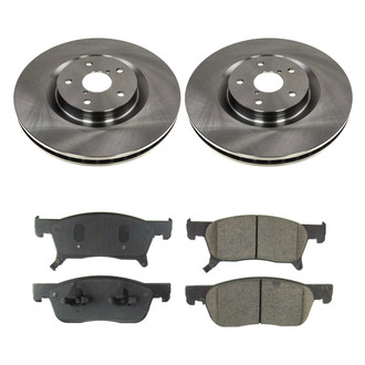 Callahan Brake Parts® - Plain Front Brake Kit