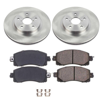 Callahan Brake Parts® - Plain Front Brake Kit
