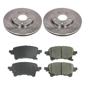 Callahan Brake Parts® - Plain Rear Brake Kit