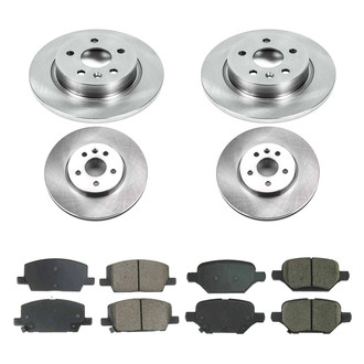 Callahan Brake Parts® - Plain Front and Rear Brake Kit