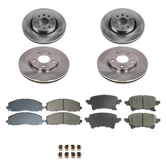 Callahan Brake Parts® - Plain Front and Rear Brake Kit
