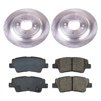 Callahan Brake Parts® - Plain Rear Brake Kit