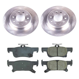 Callahan Brake Parts® - Plain Rear Brake Kit