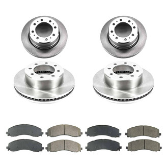 Callahan Brake Parts® - Plain Front and Rear Brake Kit