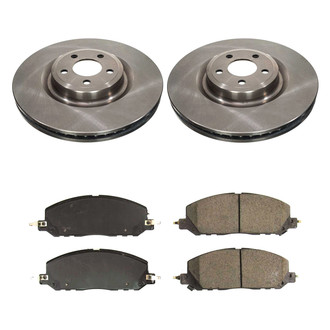 Callahan Brake Parts® - Plain Front Brake Kit