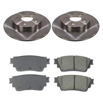 Callahan Brake Parts® - Plain Rear Brake Kit