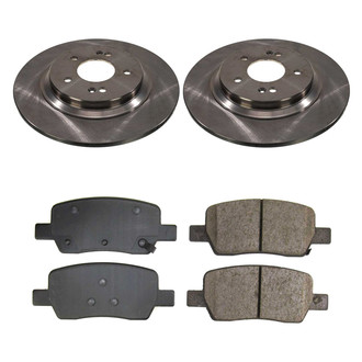 Callahan Brake Parts® - Plain Rear Brake Kit