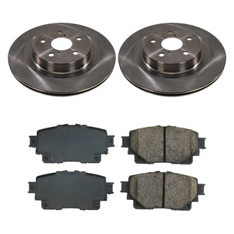 Callahan Brake Parts® - Plain Rear Brake Kit
