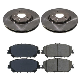 Callahan Brake Parts® - Plain Front Brake Kit