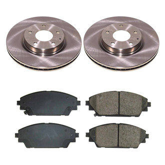Callahan Brake Parts® - Plain Front Brake Kit
