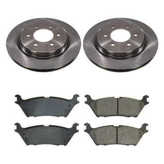 Callahan Brake Parts® - Plain Rear Brake Kit