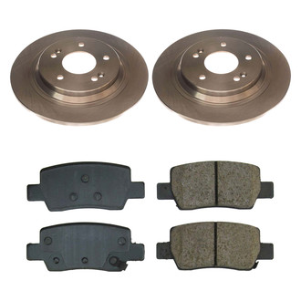 Callahan Brake Parts® - Plain Rear Brake Kit