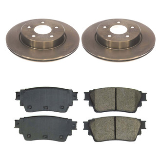 Callahan Brake Parts® - Plain Rear Brake Kit