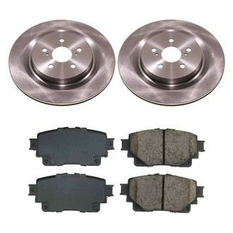 Callahan Brake Parts® - Plain Rear Brake Kit