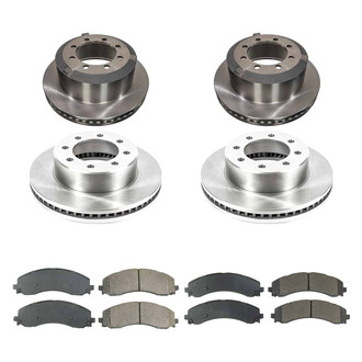 Callahan Brake Parts® - Plain Front and Rear Brake Kit