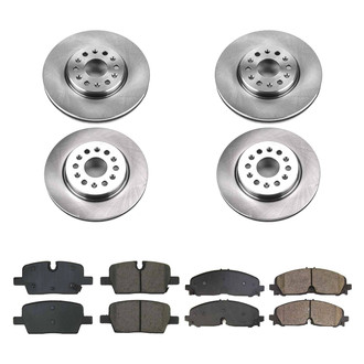 Callahan Brake Parts® - Plain Front and Rear Brake Kit