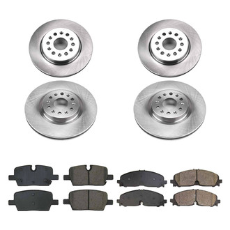 Callahan Brake Parts® - Plain Front and Rear Brake Kit