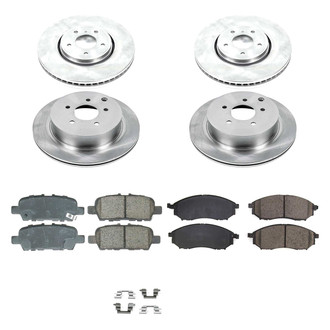 Callahan Brake Parts® - Plain Front and Rear Brake Kit