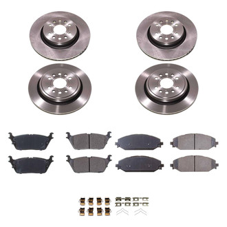Callahan Brake Parts® - Plain Front and Rear Brake Kit