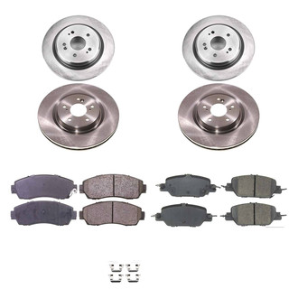 Callahan Brake Parts® - Plain Front and Rear Brake Kit