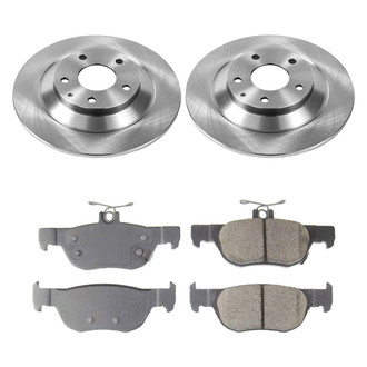 Callahan Brake Parts® - Plain Rear Brake Kit
