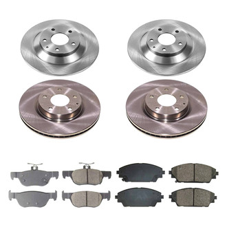 Callahan Brake Parts® - Plain Front and Rear Brake Kit