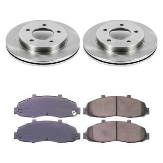 Callahan Brake Parts® - Plain Front Brake Kit