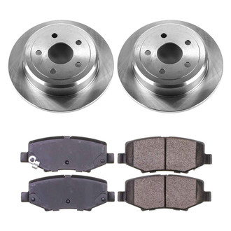 Callahan Brake Parts® - Plain Rear Brake Kit
