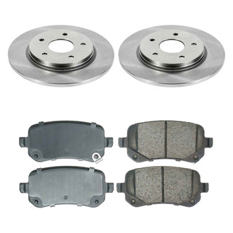 Callahan Brake Parts® - Plain Rear Brake Kit