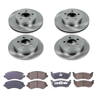 Callahan Brake Parts® - Plain Front and Rear Brake Kit