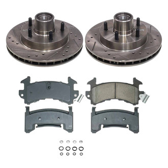 Callahan Brake Parts® - Drilled and Slotted Front Brake Kit