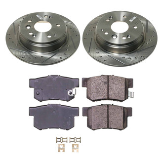 Callahan Brake Parts® - Drilled and Slotted Rear Brake Kit