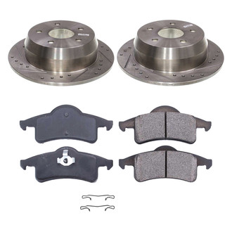 Callahan Brake Parts® - Drilled and Slotted Rear Brake Kit