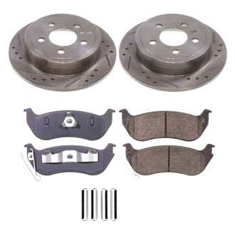 Callahan Brake Parts® - Drilled and Slotted Rear Brake Kit