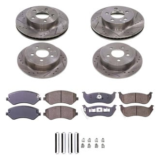 Callahan Brake Parts® - Drilled and Slotted Front and Rear Brake Kit