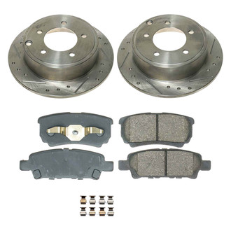 Callahan Brake Parts® - Drilled and Slotted Rear Brake Kit
