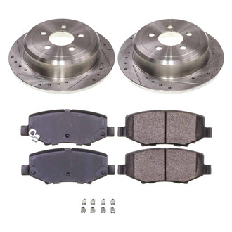 Callahan Brake Parts® - Drilled and Slotted Rear Brake Kit
