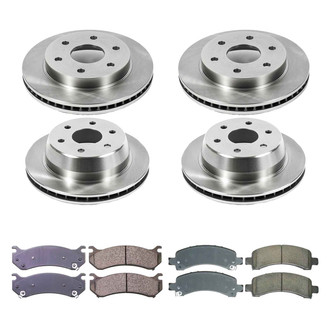 Callahan Brake Parts® - Plain Front and Rear Brake Kit