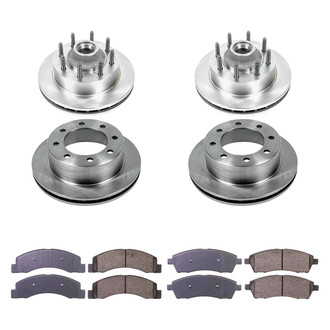Callahan Brake Parts® - Plain Front and Rear Brake Kit