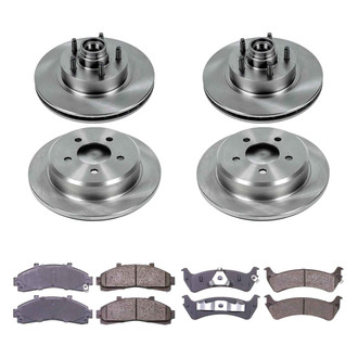 Callahan Brake Parts® - Plain Front and Rear Brake Kit