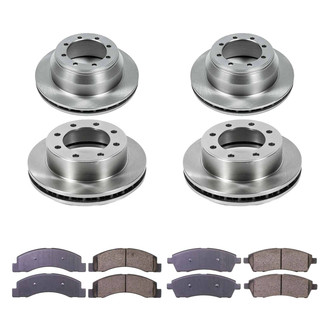 Callahan Brake Parts® - Plain Front and Rear Brake Kit