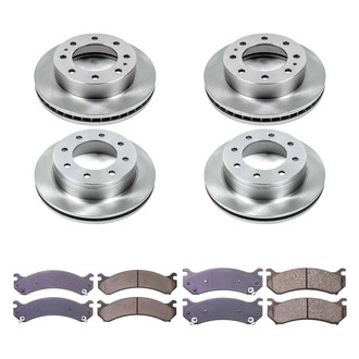 Callahan Brake Parts® - Plain Front and Rear Brake Kit