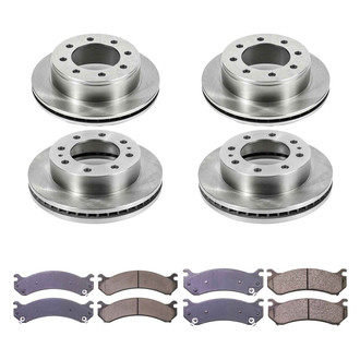 Callahan Brake Parts® - Plain Front and Rear Brake Kit