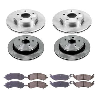 Callahan Brake Parts® - Plain Front and Rear Brake Kit