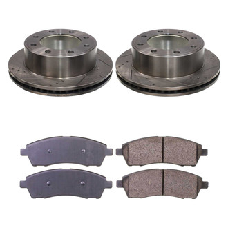 Callahan Brake Parts® - Drilled and Slotted Rear Brake Kit